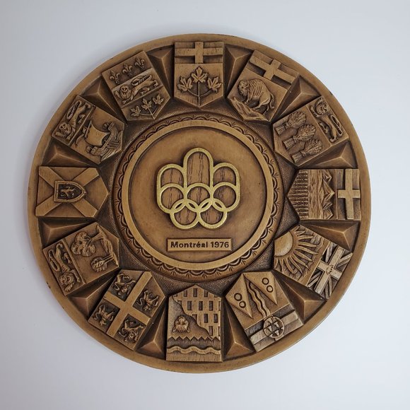 1976 Montreal Summer Olympics Commemorative Plaque - Picture 1 of 7